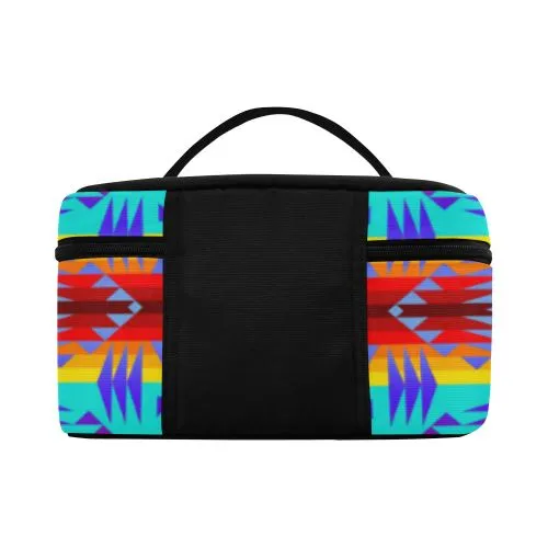 Between the Mountains Fire Cosmetic Bag/Large