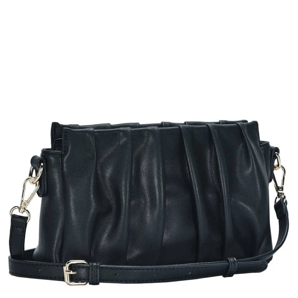 BGW4361 Pleated Vegan Leather Handbag/Crossbody