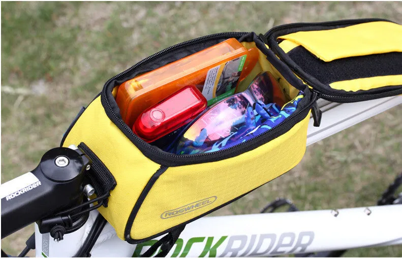 Bike Bicycle Cycle Cycling Frame Tube Panniers Waterproof Touchscreen Phone Case Reflective Bag