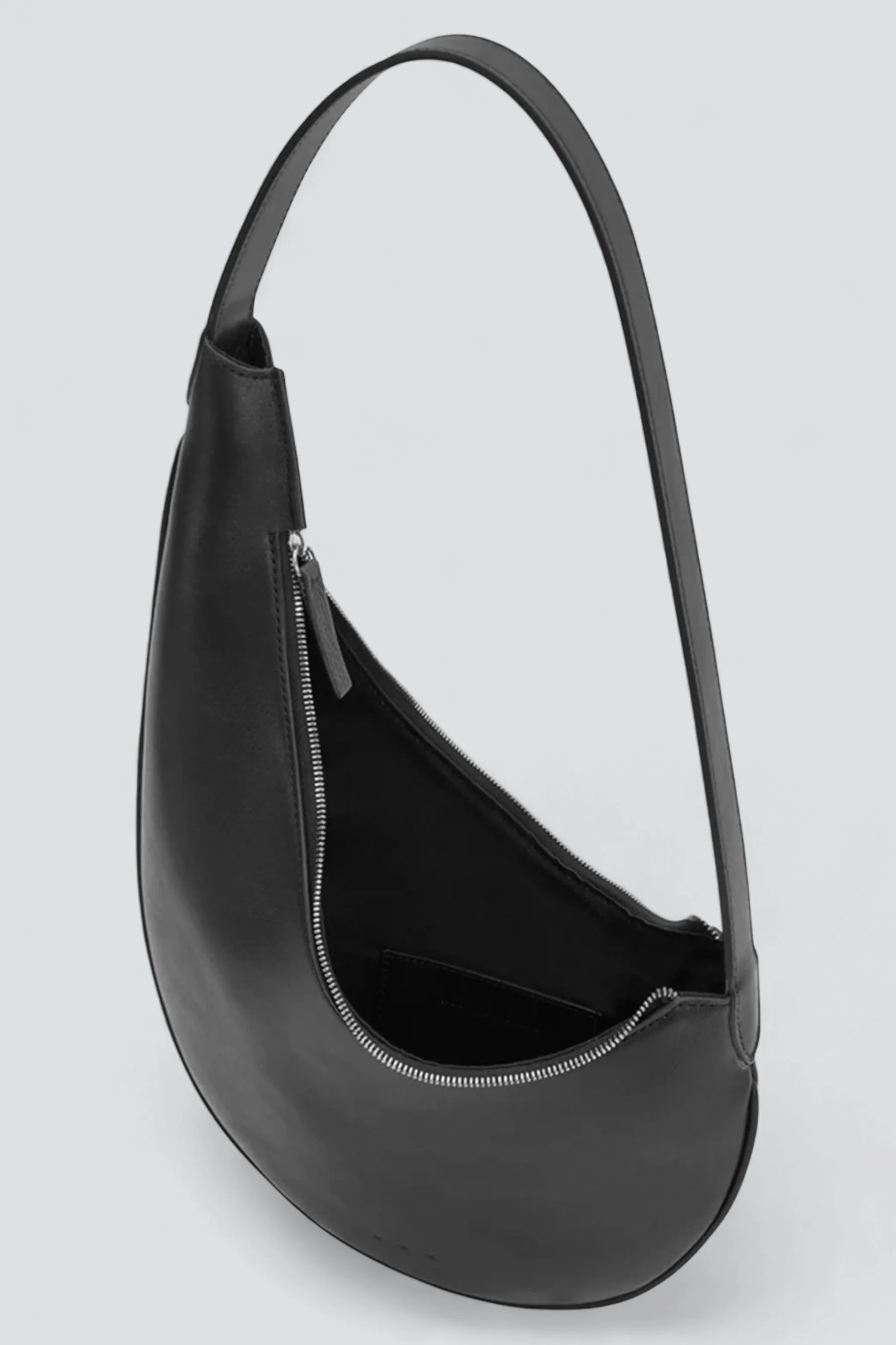 Black Lune Mini Hobo Bag