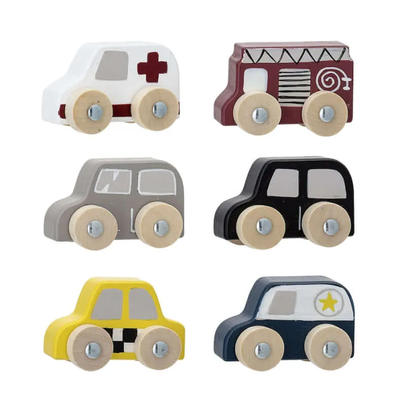 Bloomingville Wooden Toy | Avin Car 6pce Set