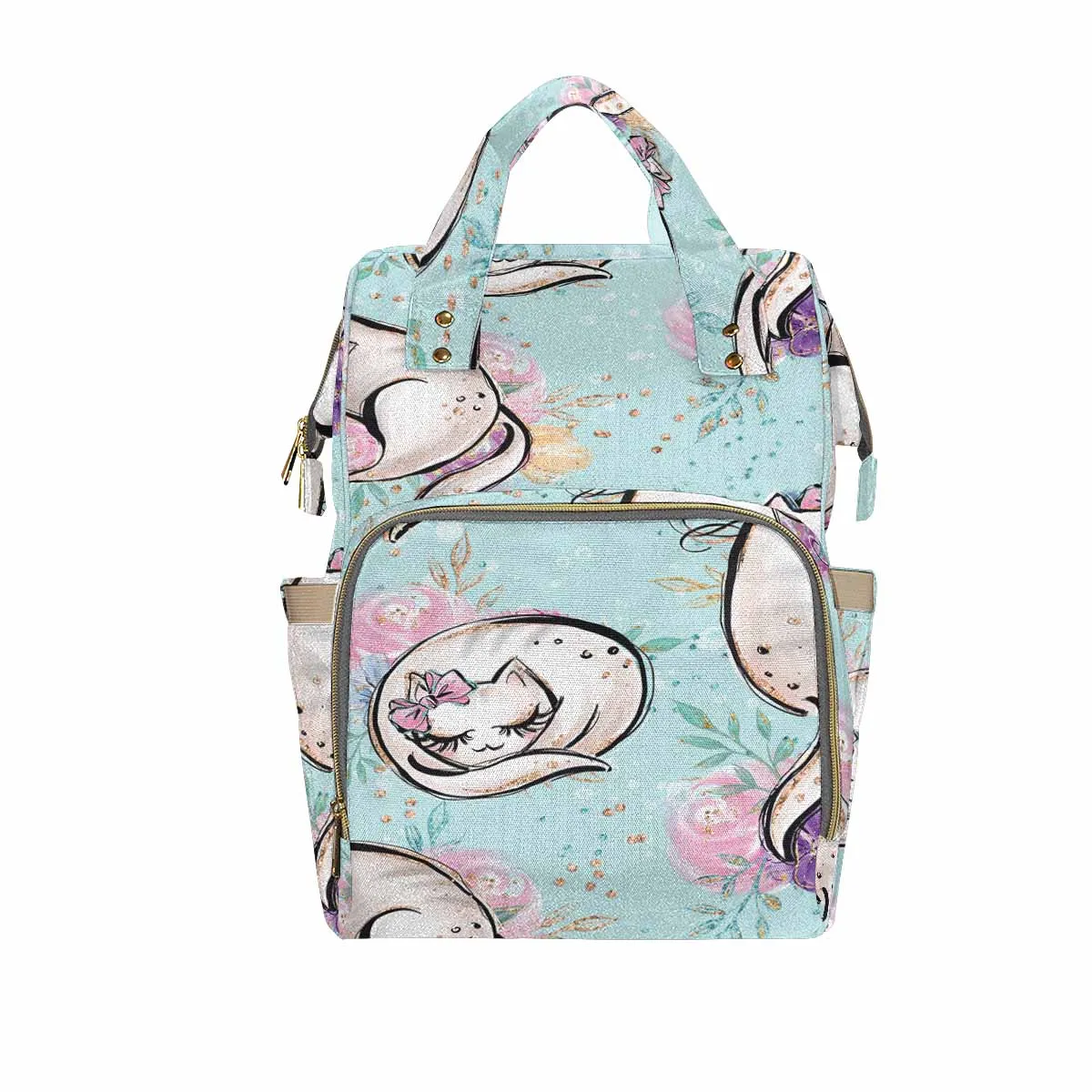 Blue Cats  Diaper Bag Backpack