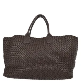 Bottega Veneta Brown Intrecciato Tote Handbag