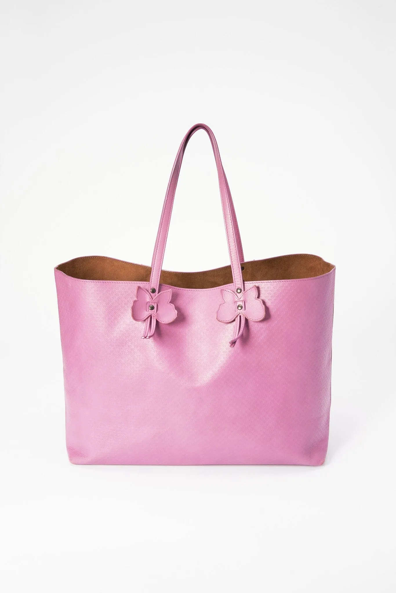 Bottega Veneta Butterfly Leather Tote Bag - Pink