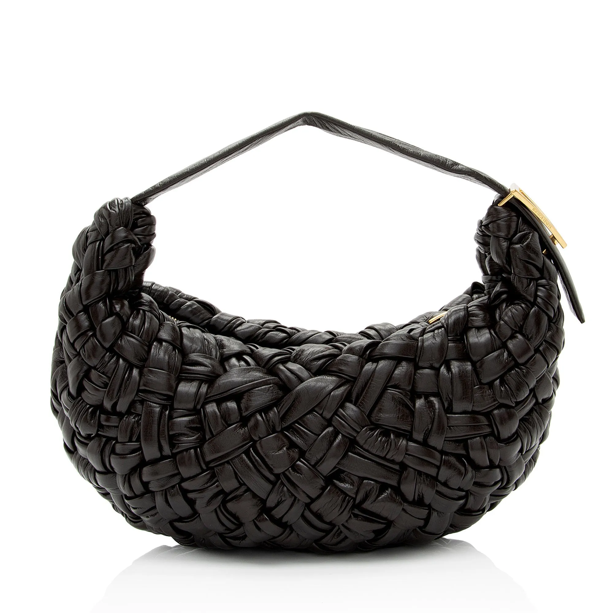 Bottega Veneta Foulard Intrecciato Banana Hobo (SHF-Uae3dd)