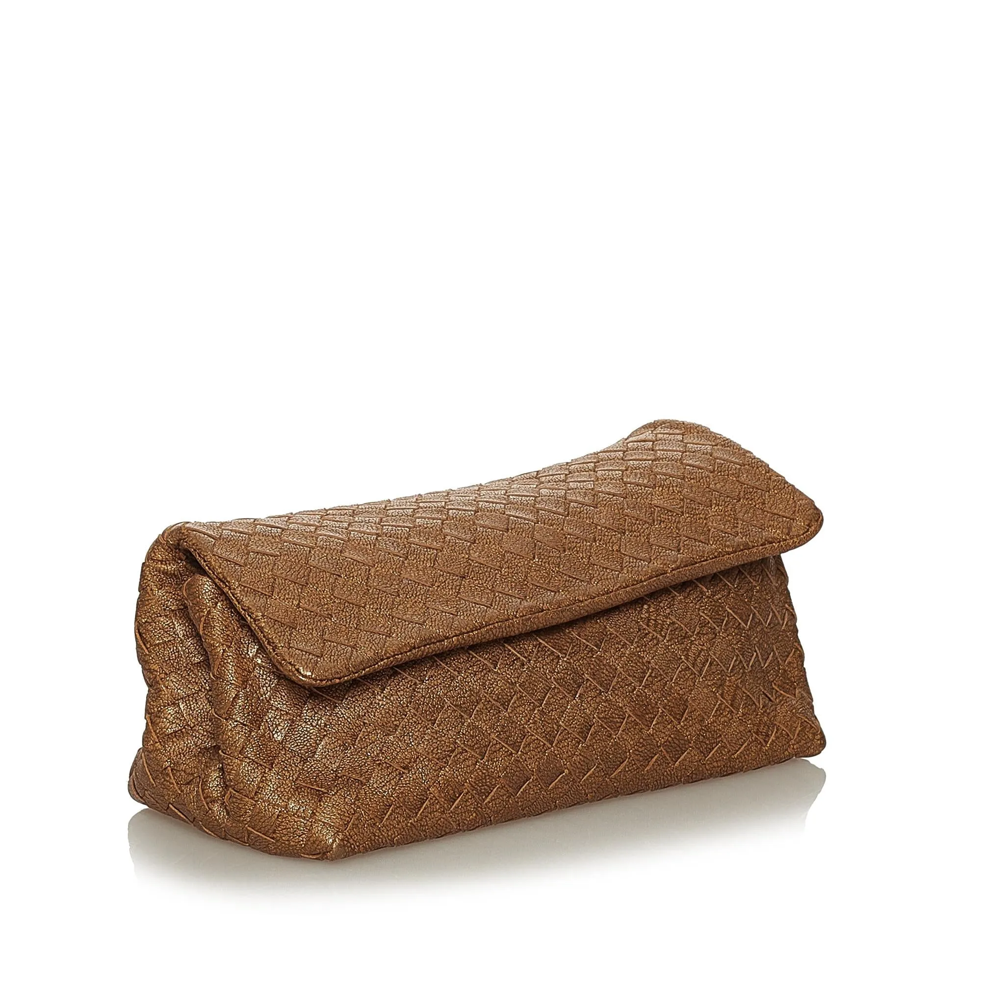 Bottega Veneta Intrecciato Leather Clutch Bag (SHG-29074)