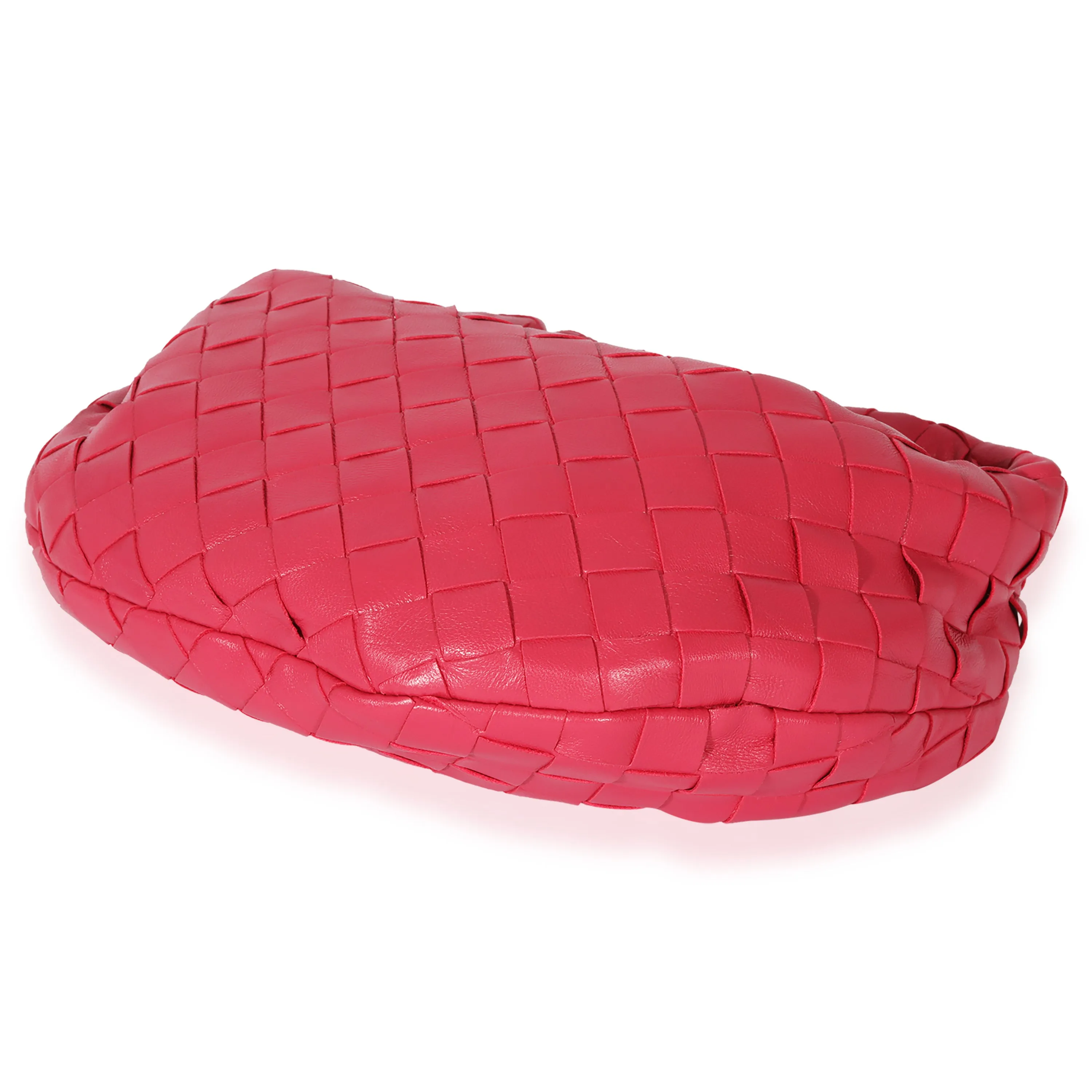 Bottega Veneta Pink Intrecciato Leather Mini Jodie