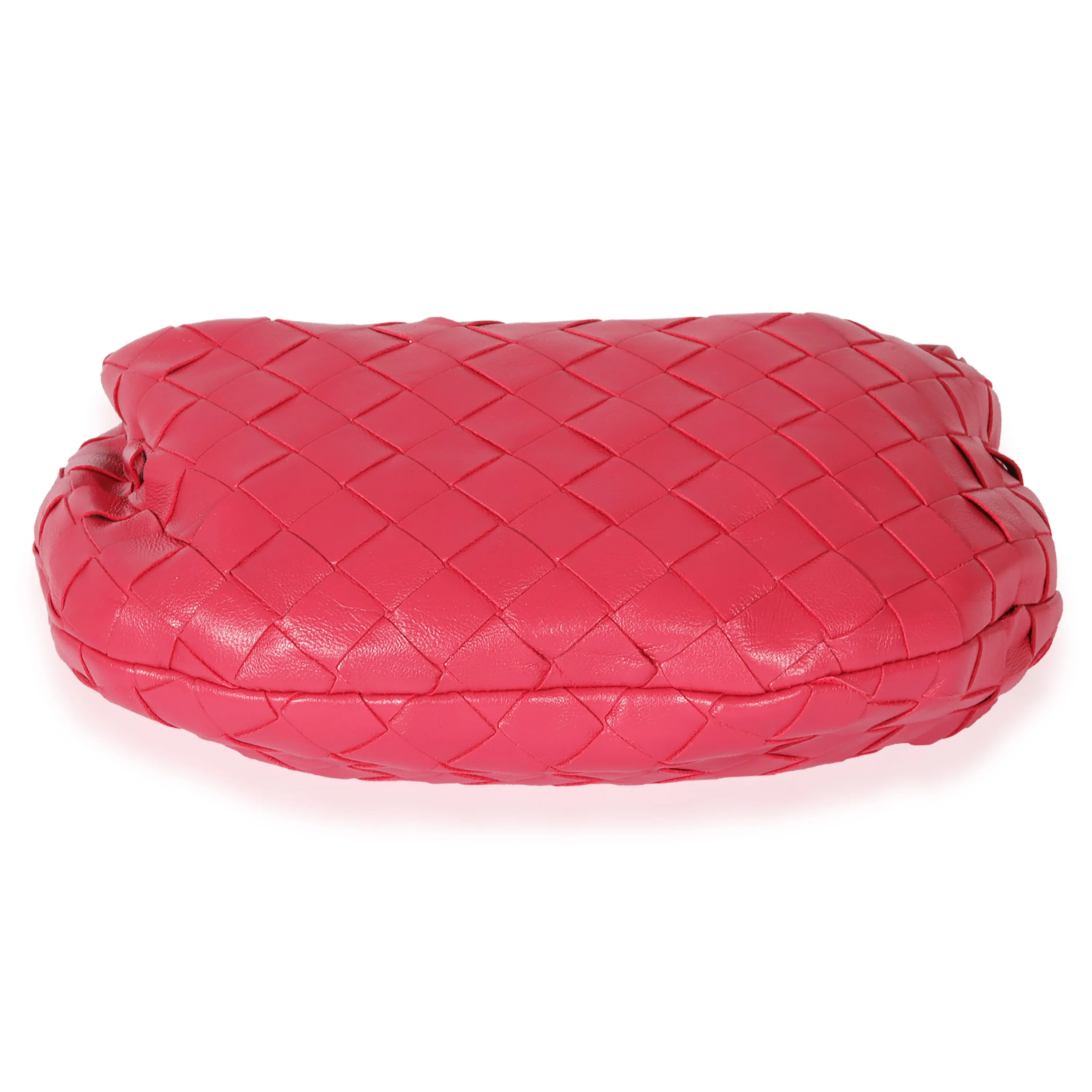 Bottega Veneta Pink Intrecciato Leather Mini Jodie