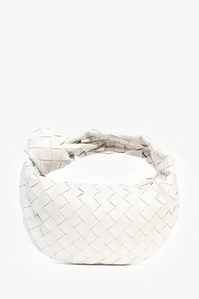 Bottega Veneta White Leather Mini Jodie Bag