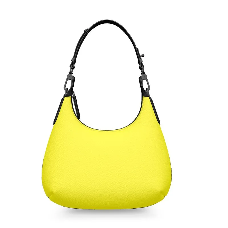 Bright Yellow Mini Curve Bag