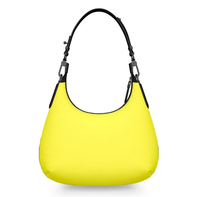 Bright Yellow Mini Curve Bag