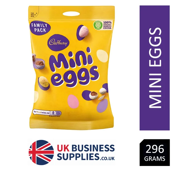 Cadbury Mini Eggs Family Bag, 8 x 296g