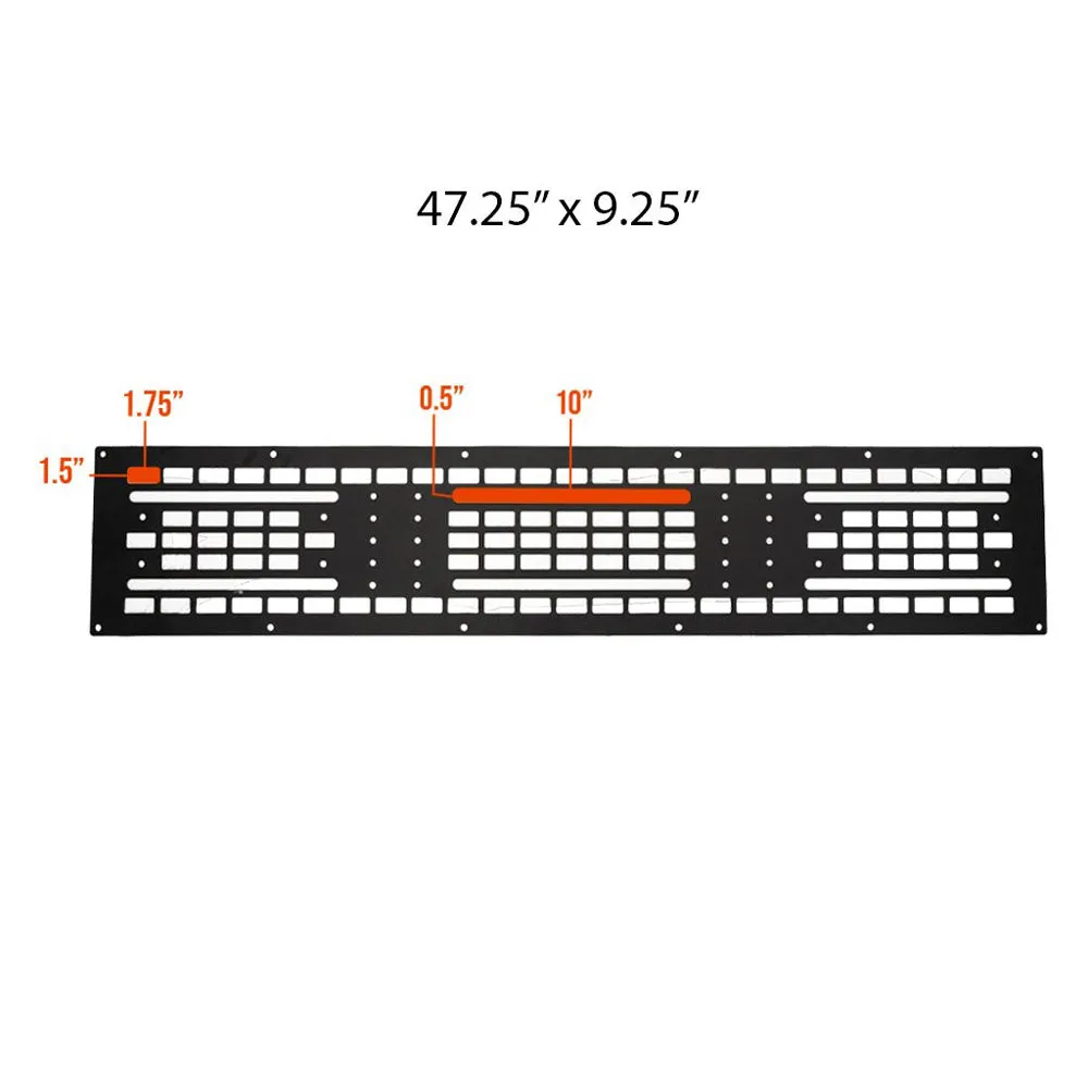 Cali Raised LED - Roof Rack Mounted Molle Gear Panel