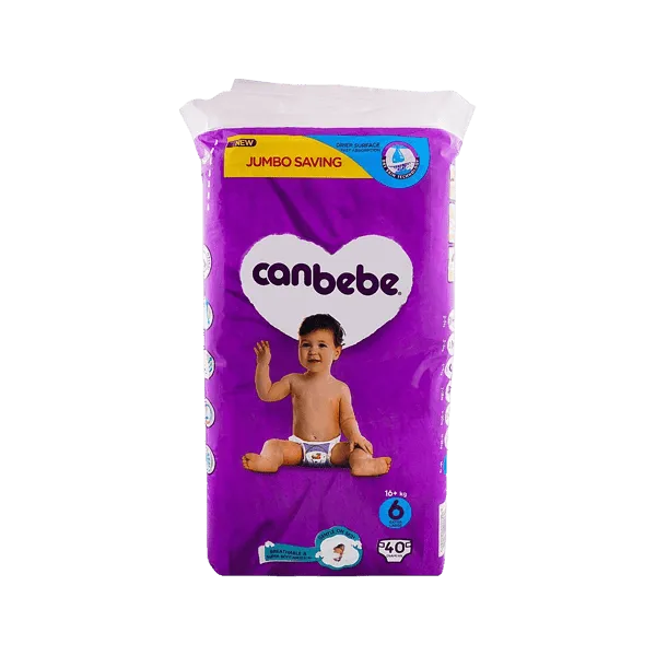 CANBEBE DIAPERS EXTRA LARGE 6 - 40 DIAPERS