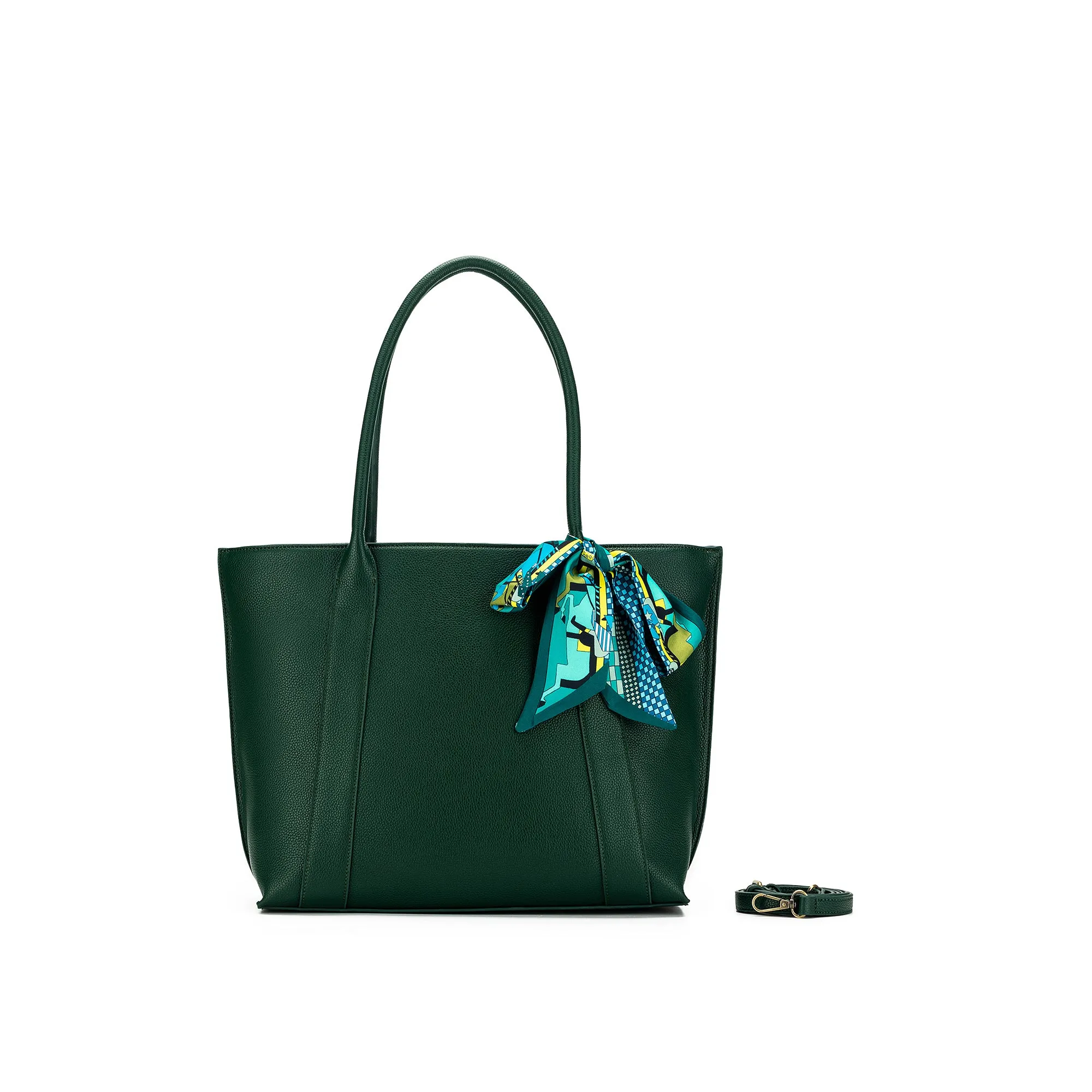 Carolyn Dark Green 3 Piece Handbag Set