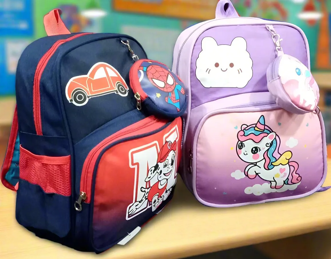 Cartoon Characters School Bag | 1 Pcs