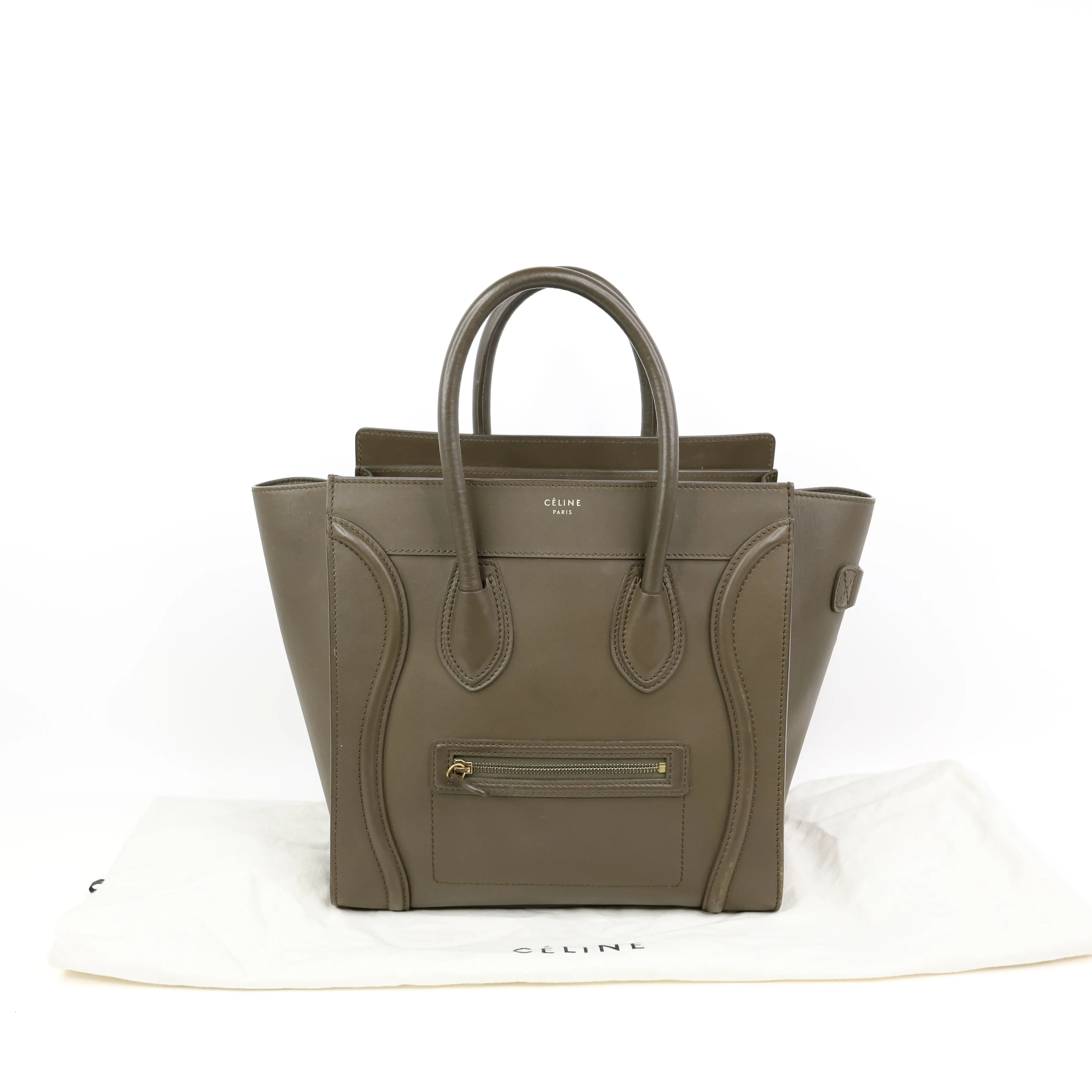 Celine Luggage Mini Green