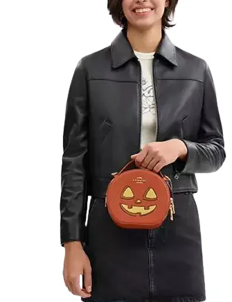 Coach Canteen Crossbody Bag With Halloween Pumpkin Print