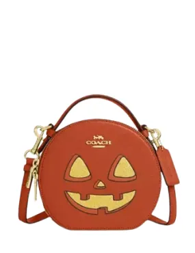 Coach Canteen Crossbody Bag With Halloween Pumpkin Print