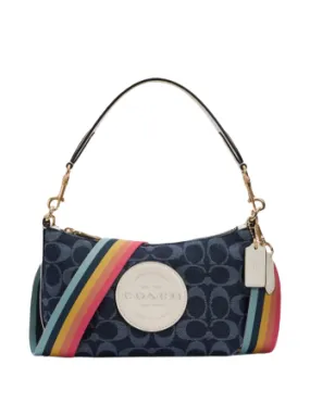 Coach Dempsey Shoulder Bag In Signature Jacquard With Patch