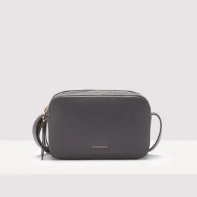 COCCINELLE SMALL GLEEN CROSSBODY BAG IN ARDESIA GREY