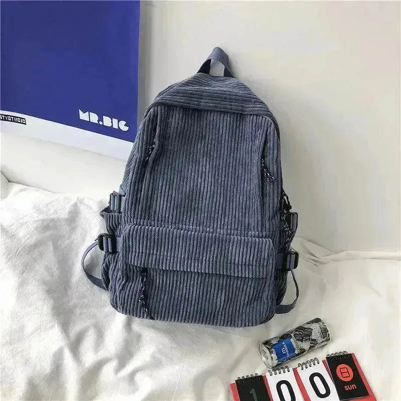 Corduroy Schoolbag, Middle School Student, Junior High School Student