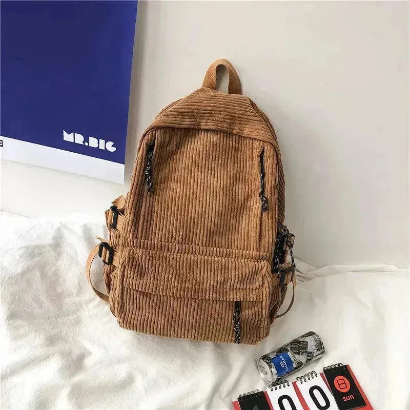 Corduroy Schoolbag, Middle School Student, Junior High School Student