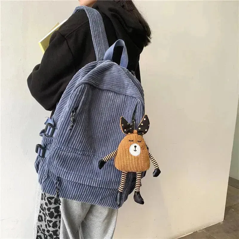 Corduroy Schoolbag, Middle School Student, Junior High School Student