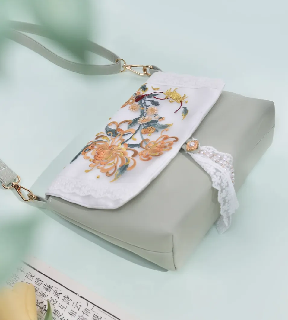 Crossbody Bag for Hanfu & Cheongsam - Chrysanthemum