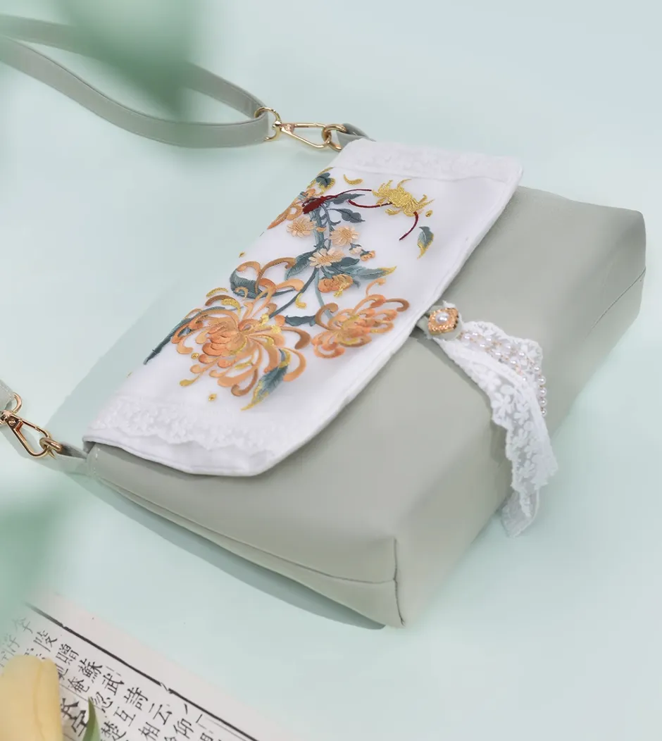 Crossbody Bag for Hanfu & Cheongsam - Chrysanthemum