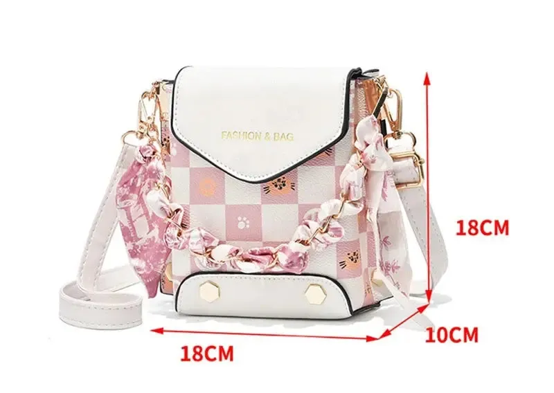 crossbody mini bag Mobile Phone Bag Women's New Summer Fashion Mini Bag Fashion Single Shoulder Crossbody Good-looking Suitable Daily Collocation