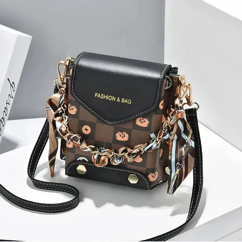 crossbody mini bag Mobile Phone Bag Women's New Summer Fashion Mini Bag Fashion Single Shoulder Crossbody Good-looking Suitable Daily Collocation