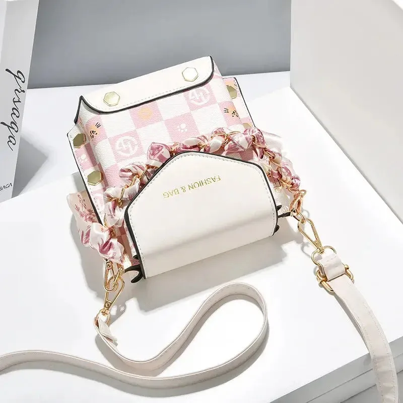 crossbody mini bag Mobile Phone Bag Women's New Summer Fashion Mini Bag Fashion Single Shoulder Crossbody Good-looking Suitable Daily Collocation