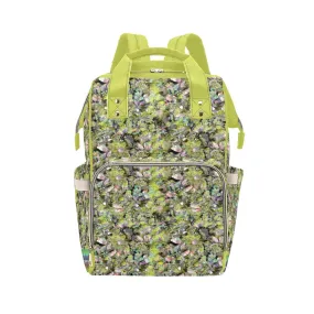 Culture in Nature Green Leaf Multi-Function Diaper Backpack/Diaper Bag