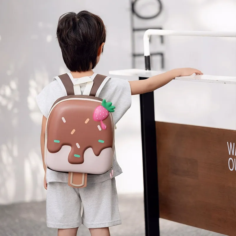 Cute Cartoon Ice Cream Backpack for Kindergarten Girls - Back to School Collection