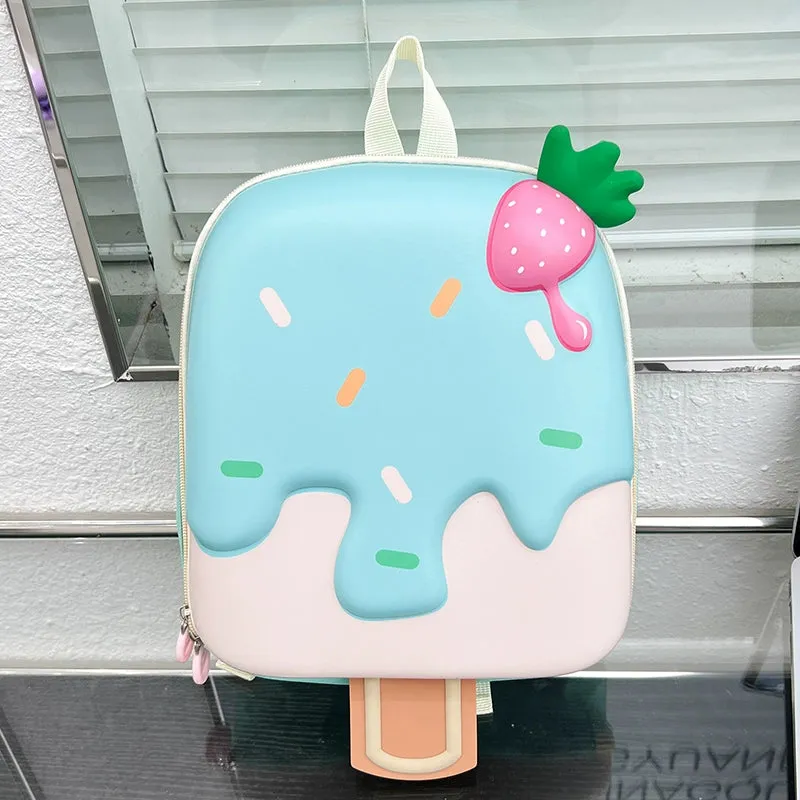 Cute Cartoon Ice Cream Backpack for Kindergarten Girls - Back to School Collection