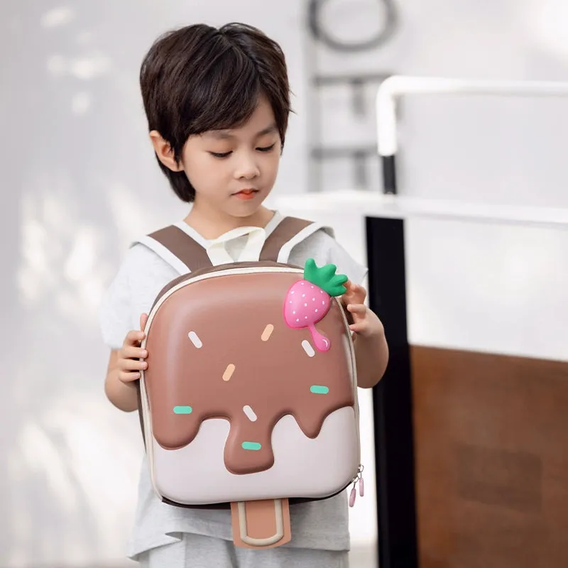 Cute Cartoon Ice Cream Backpack for Kindergarten Girls - Back to School Collection