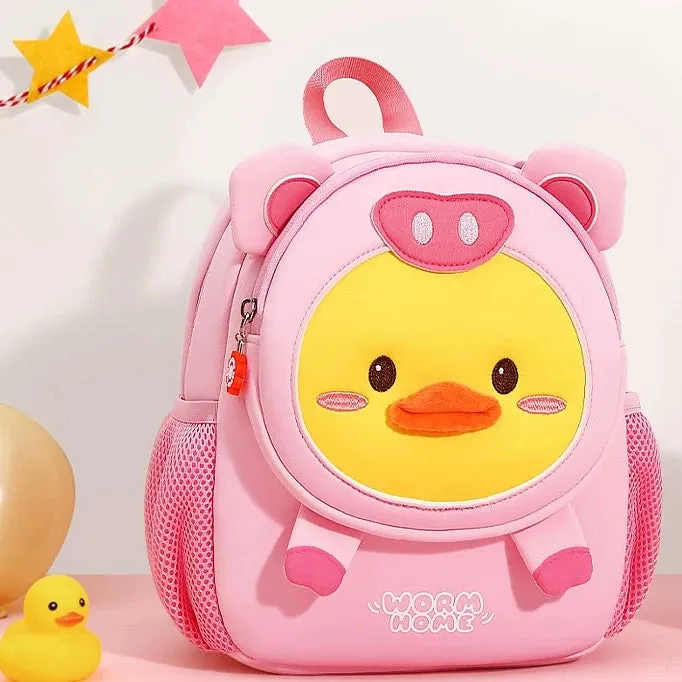 Cute Dinosaur and Little Yellow Duck Backpack for Kids - Perfect for Kindergarten