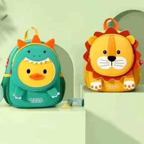 Cute Dinosaur and Little Yellow Duck Backpack for Kids - Perfect for Kindergarten