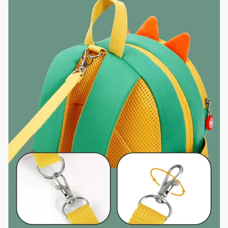 Cute Dinosaur and Little Yellow Duck Backpack for Kids - Perfect for Kindergarten