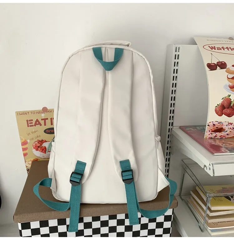 Cute Japanese Cat Face School Backpack