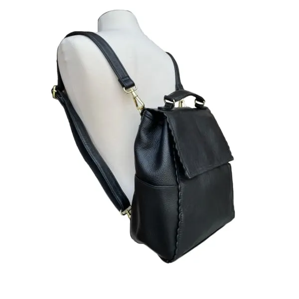 Cute Leather Lockable Conceal Carry Crossbody to Backpack Satchel