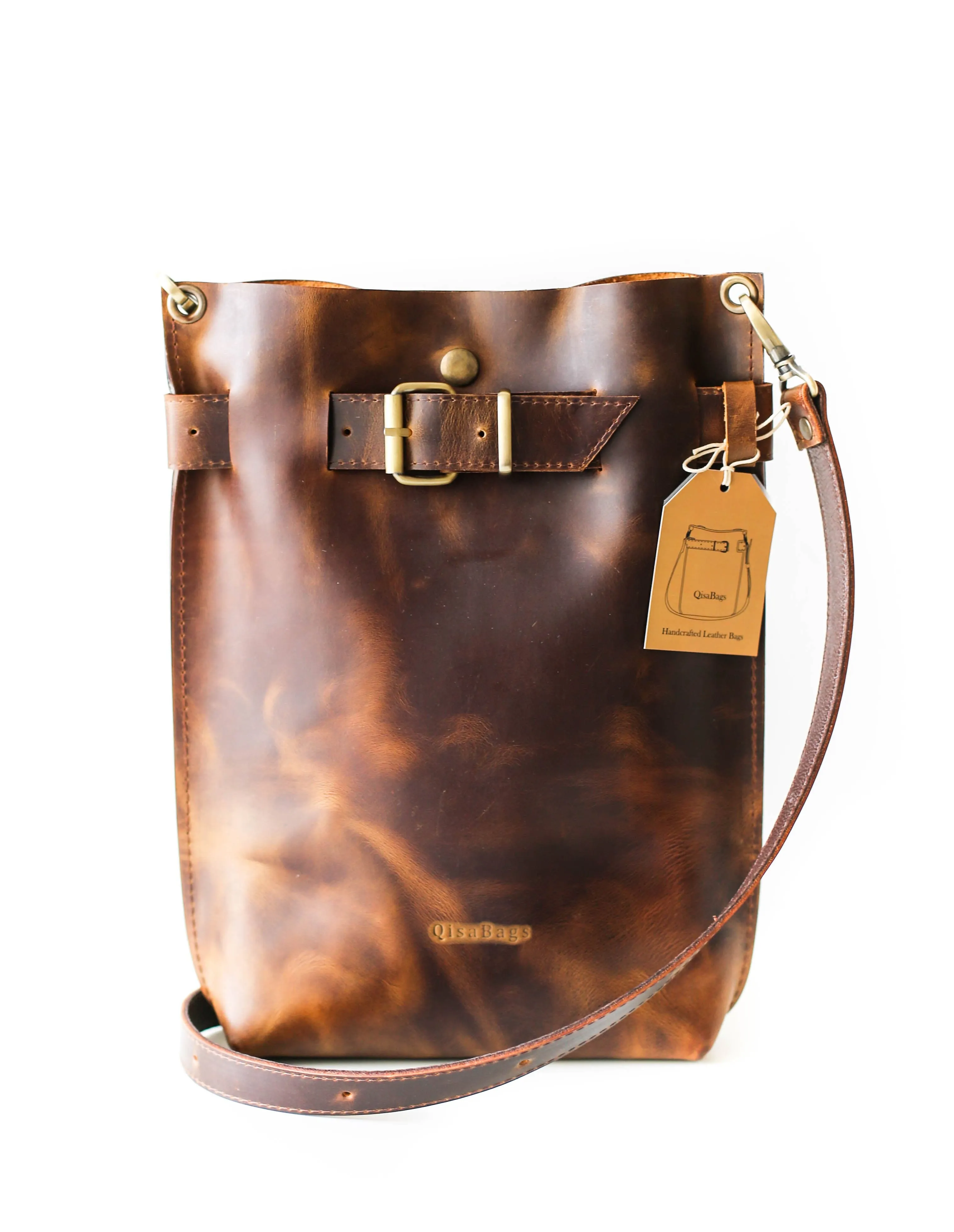 Dark Brown Standard Leather Bag