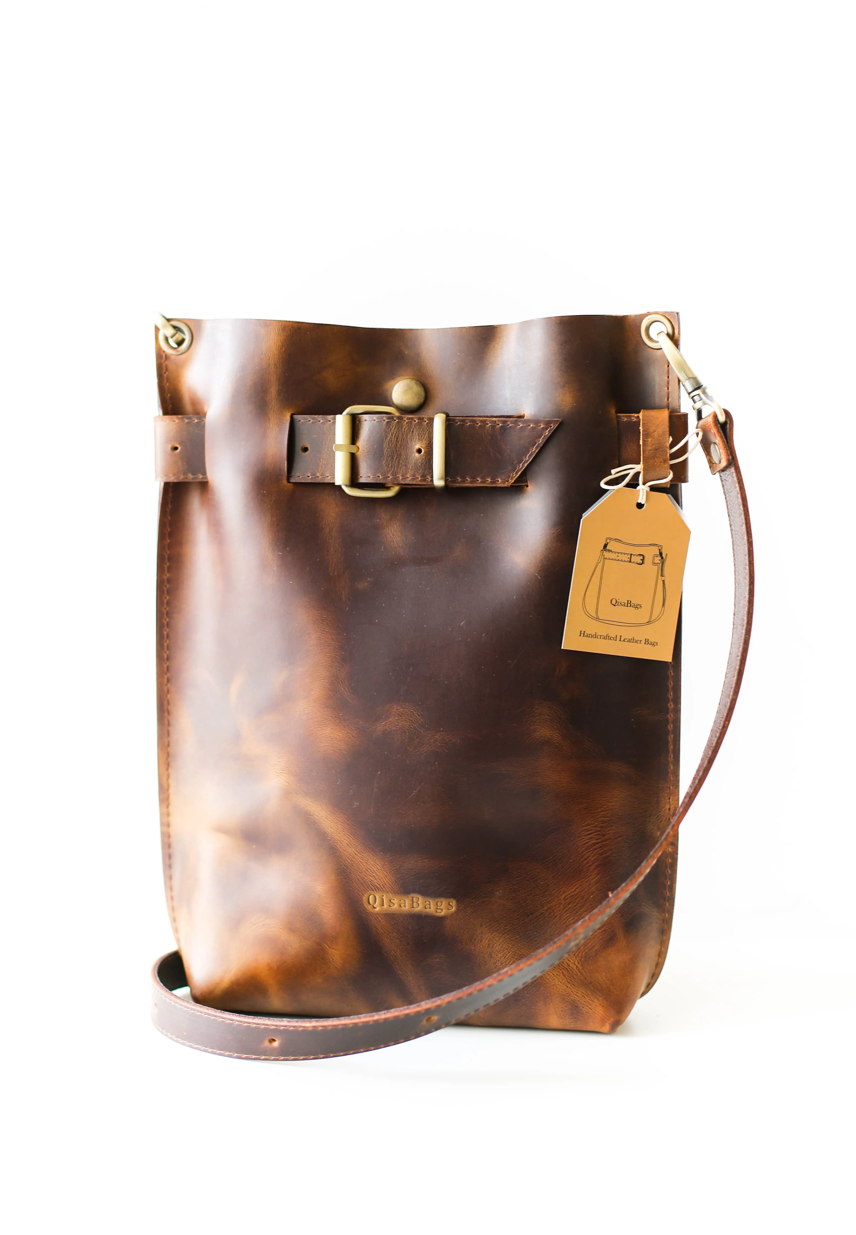 Dark Brown Standard Leather Bag