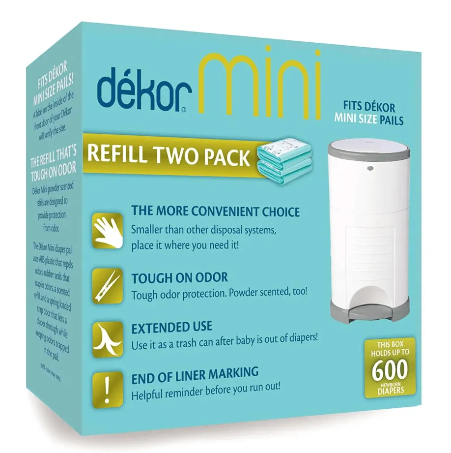 Dekor - Mini Diaper Pail Refill - (2Pk)