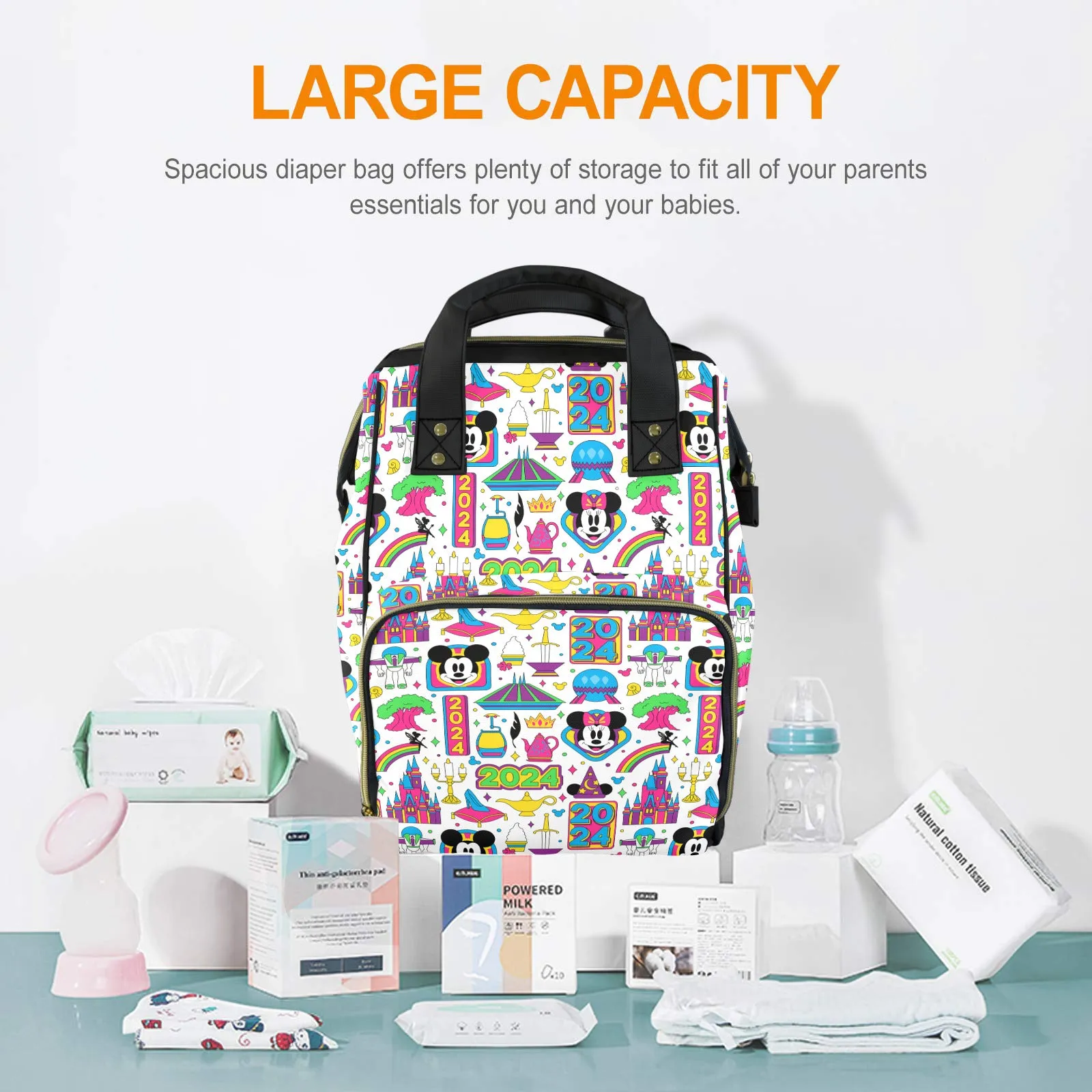 Disney 2024 Multi-Function Diaper Bag