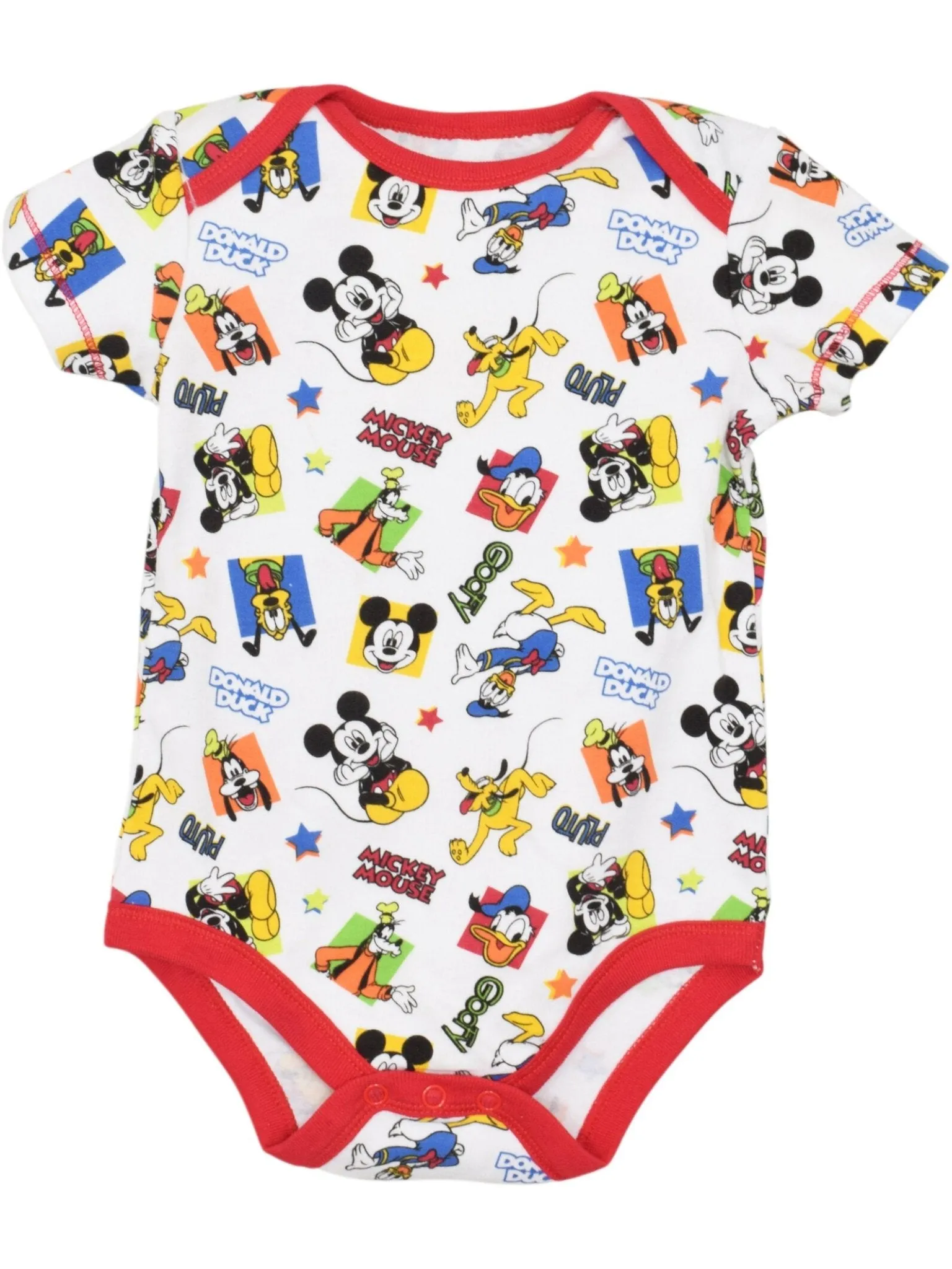 Disney Mickey Mouse 5 Pack Cuddly Bodysuits