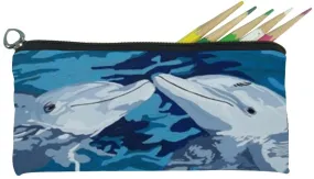 Dolphin Kitten Pencil Bag - The Kiss