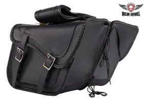 Dream Apparel Motorcycle Saddlebag With No Studs