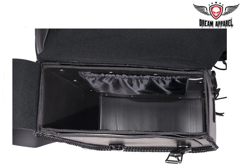 Dream Apparel Motorcycle Saddlebag With No Studs